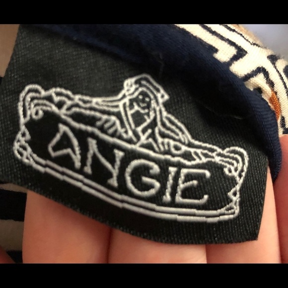 🎄 Angie romper boho  style navy geometric SZ M - Picture 8 of 9